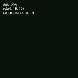 #06120A - Gordons Green Color Image